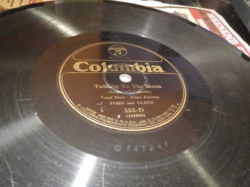 78RPM Columbia 583 D Ford And Glenn - Sleepy Head / Talking To The Moon, V- V V- - Bild 1 von 6