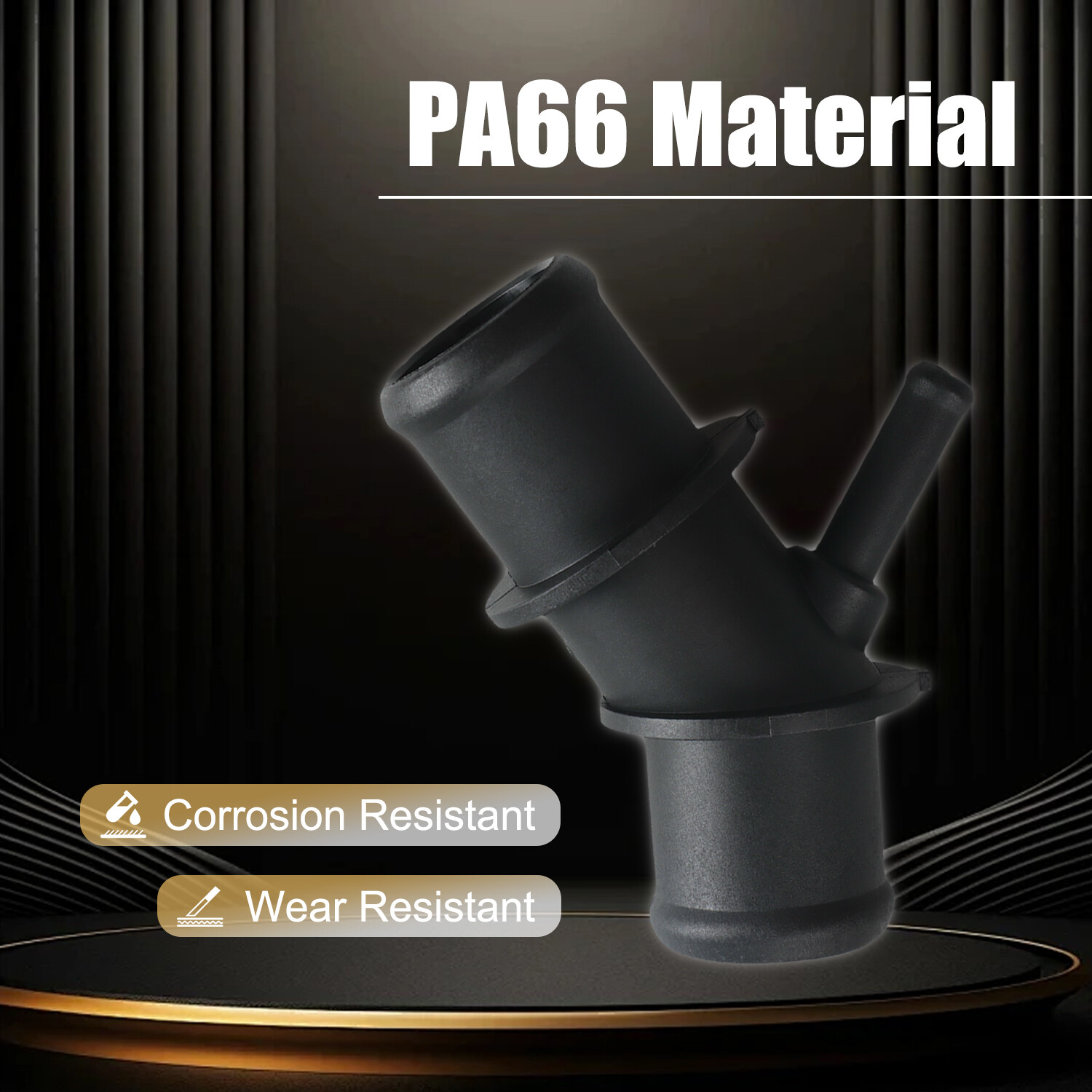 1x Upper Radiator Hose Connector Coolant Pipe Adapter for Toyota RAV4 2009-2012