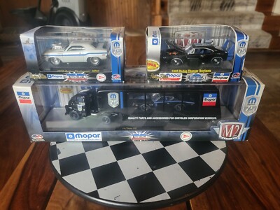 M2 75th Anniversary Dodge COE Hauler W/71 Dodge Charger,70Challenge,69 Charger 