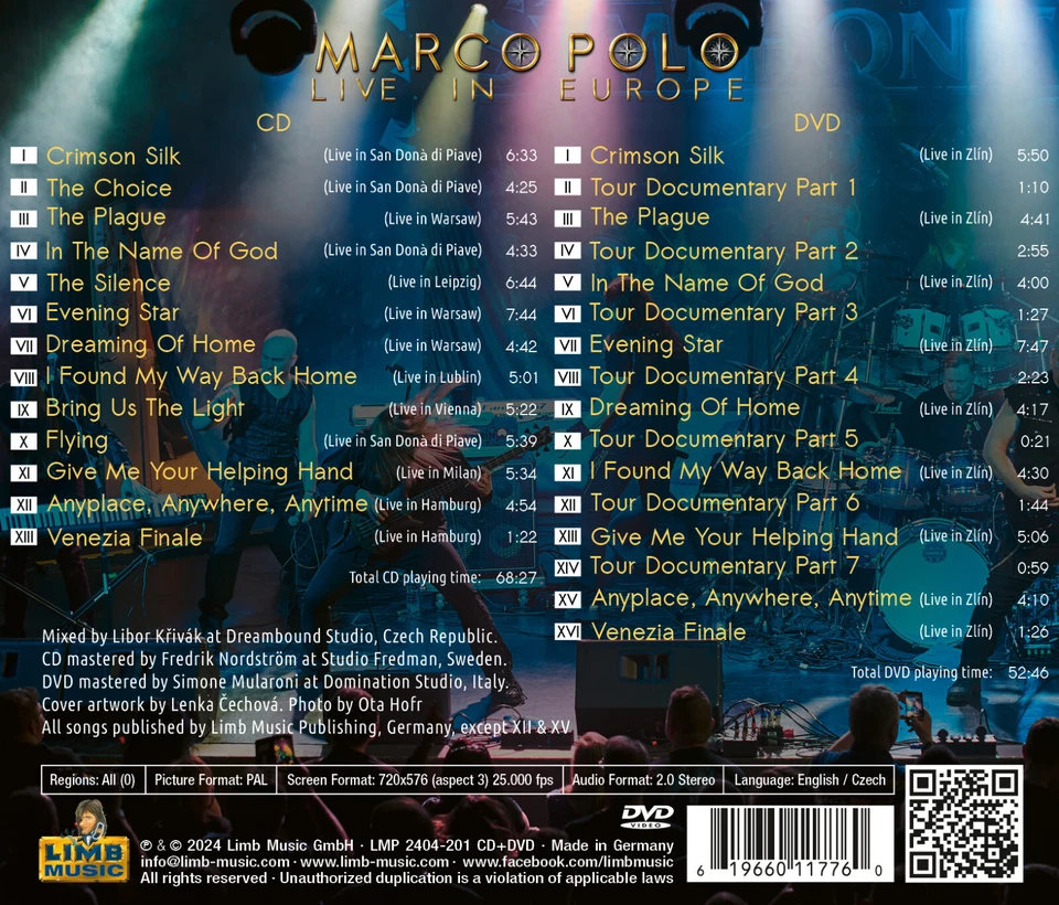 SYMPHONITY - Marco Polo: Live in Europe CD+DVD 2024 Symphonic Epic Power Metal - Bild 3 von 4