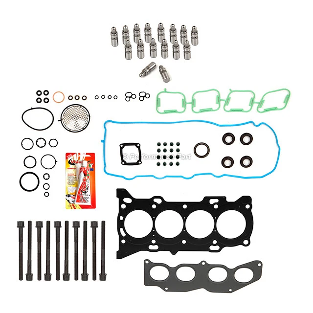 Juego de juntas de culata pernos elevadores aptos 09-16 Toyota Rav4 Camry Scion tC 2.5L 2ARFE Foto 2 de 4