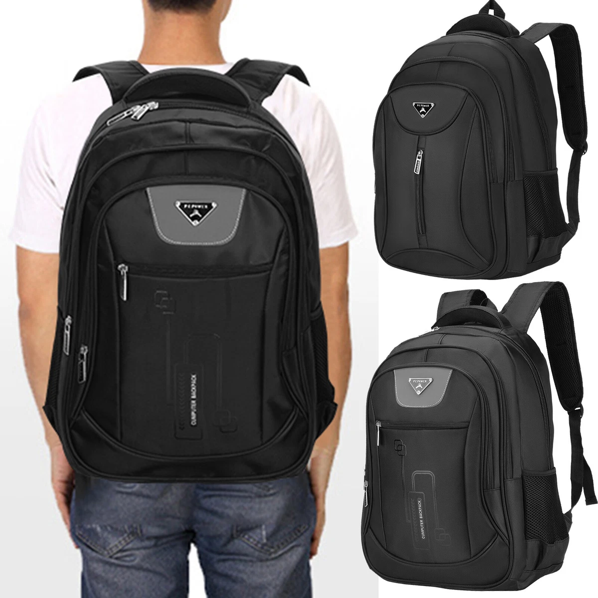 Large black rucksack cheap