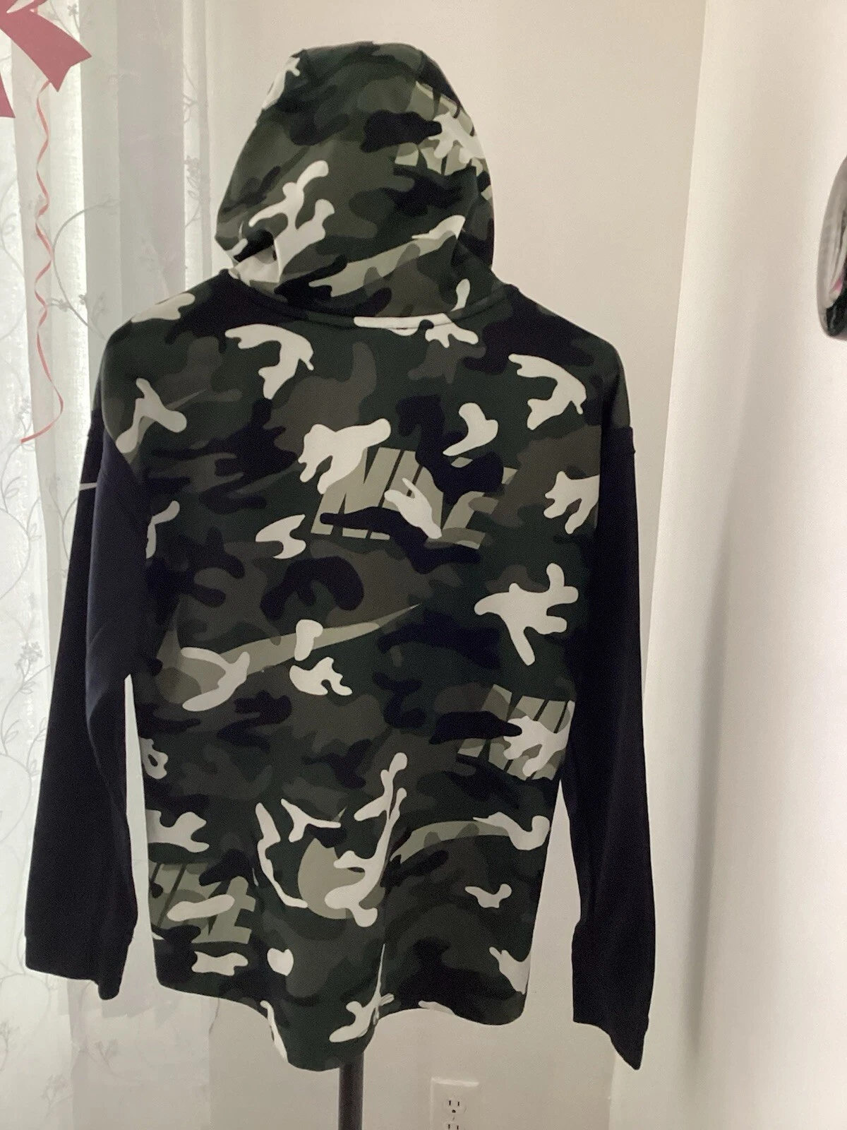 VETEMENTS Felpa con cappuccio Nike mimetica ragazzo ragazzo taglia XL