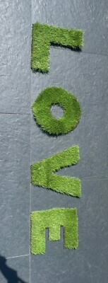 Premium Kunstrasen Buchstaben - HOME & LOVE