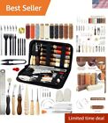 Leather Craft Kit for Beginners - Tools, Waxed Thread, Groover, Awl & Punch Set