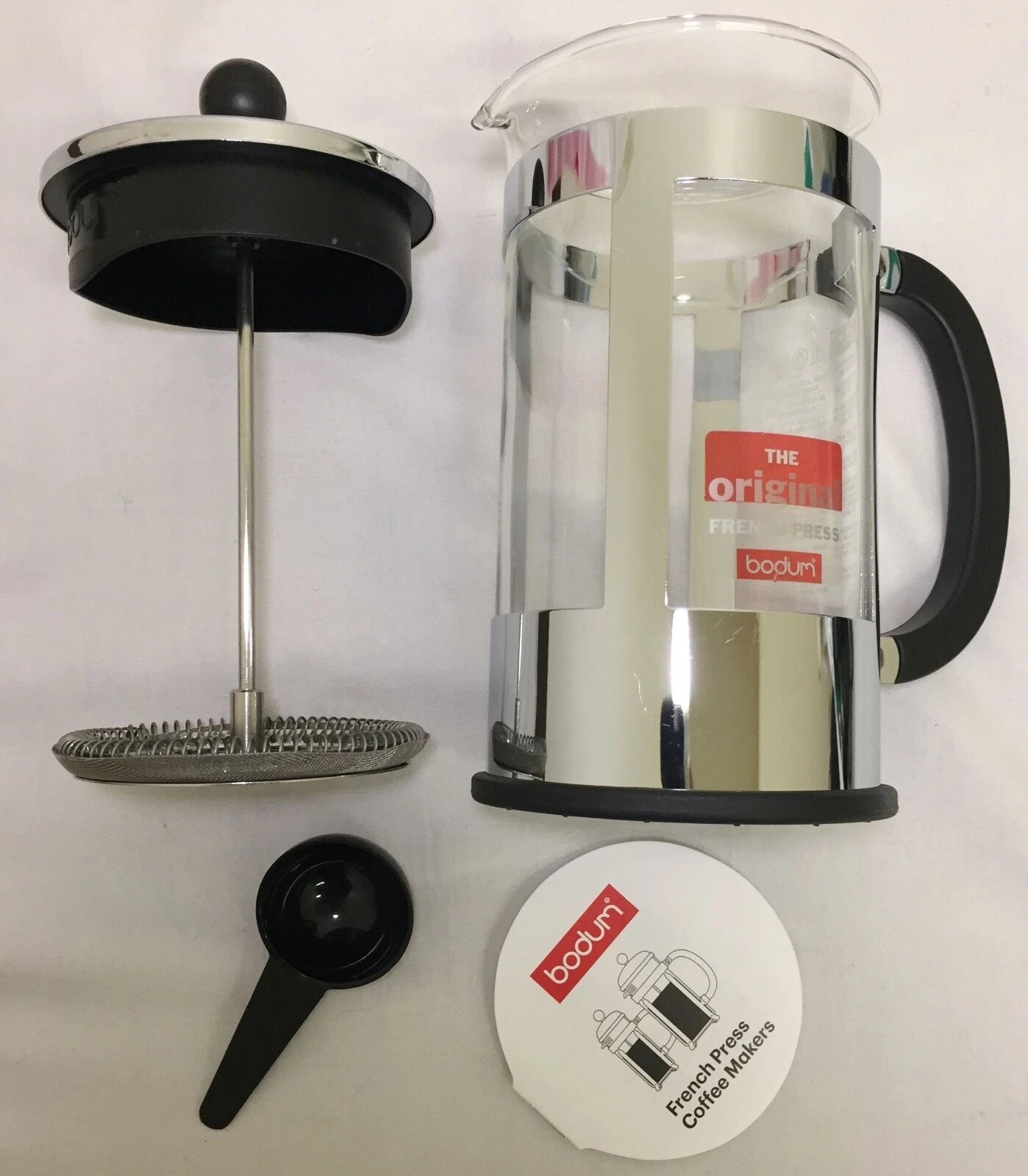 Bodum Chambord The Original French Press Stainless Steel and Glass Coffee Maker