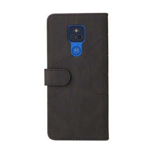 Two-color Stitching Leather Flip Phone Case For Motorola Moto G Play Power 2021 - Picture 17 of 60