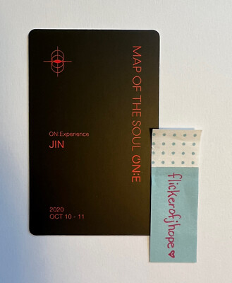 BTS MAP OF THE SOUL ONE DVD Seokjin Jin Official Photocard [US