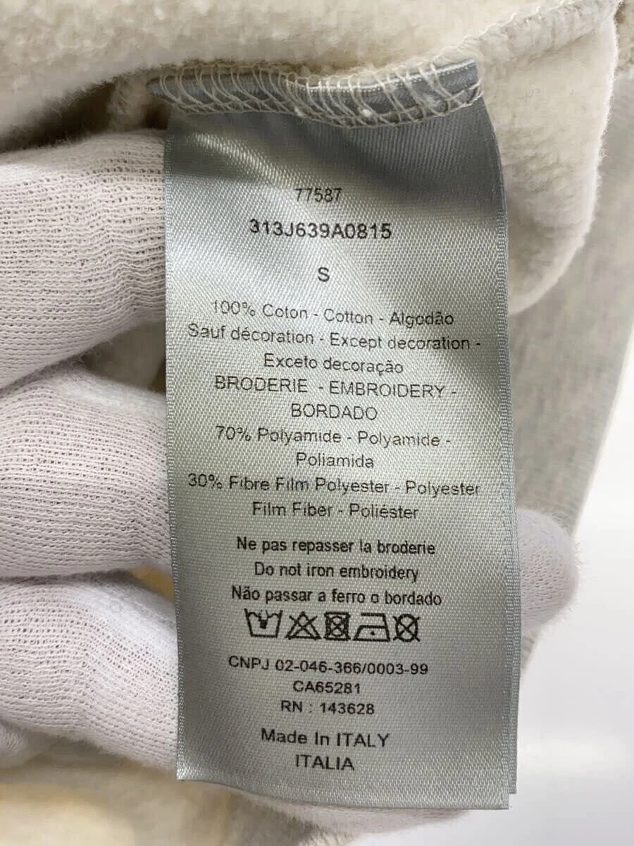 Felpa con cappuccio DIOR ERL LOGO GLITTER RICAMATO 313J639A0815 GRIGIO cotone Taglia:S