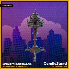 Candle Stand | 40mm Crisis Protocol | Tabletop Gaming | Tabletop Miniature |