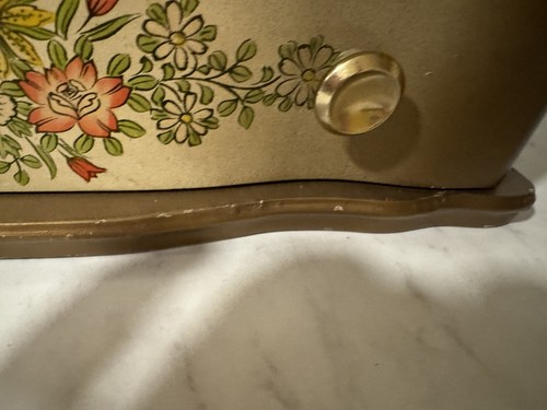 Vintage goldfarbene Schmuckschatulle mit 4 Schubladen - hergestellt in Japan - innen gebraucht, in einwandfreiem Zustand - Bild 20 von 22