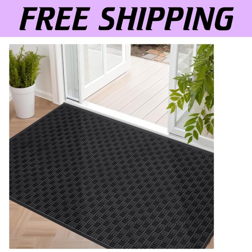 Heavy-Duty Waterproof Welcome Mat, 73" x 46" - Durable Outdoor Entryway Carpet