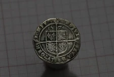 🧭 🇬🇧 UK GB SCARCE ELIZABETH I 1574 OVERSTRUCK DATE 6 PENCE S. 2562 2.85Gr B73