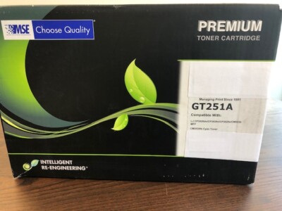 MSE Cyan Toner Cartridge for HP LaserJet CP3525 and CM3530 CE251A