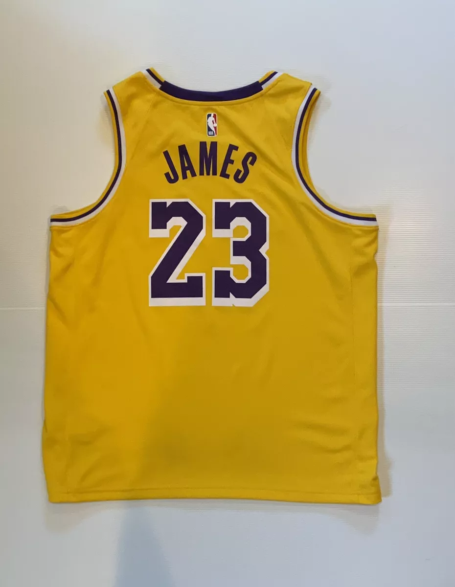 Men's Nike LeBron James Gold Los Angeles Lakers Swingman Player Jersey -  Icon Edition 