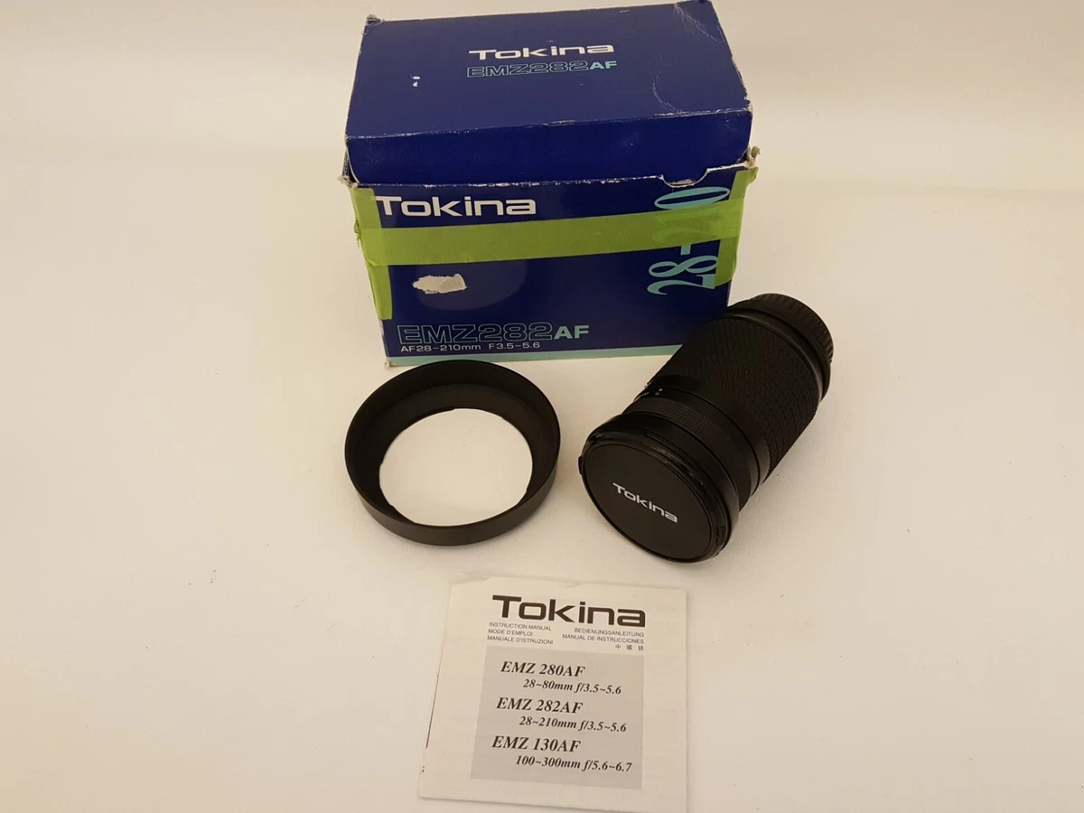 Tokina Camera Lenses 28-210mm Focal f/3.5-5.6 Maximum Aperture for