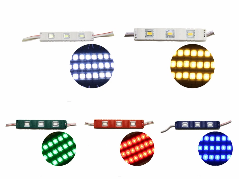 50ft 100pcs 5630 SMD Module Waterproof Light 12V Sign Design + Power Kit Set - Image 2 of 4