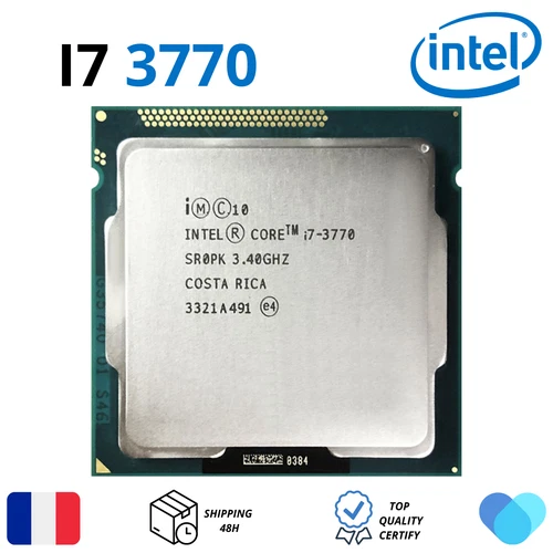 Intel Core i7-3770 3,40 GHz LGA 1155 Quad-Coeur Processeur
