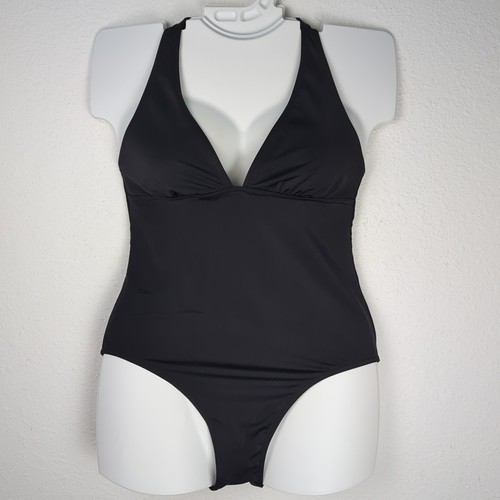 Gap Body Women's Swimsuit XL Black One Piece Halter - Picture 2 of 10