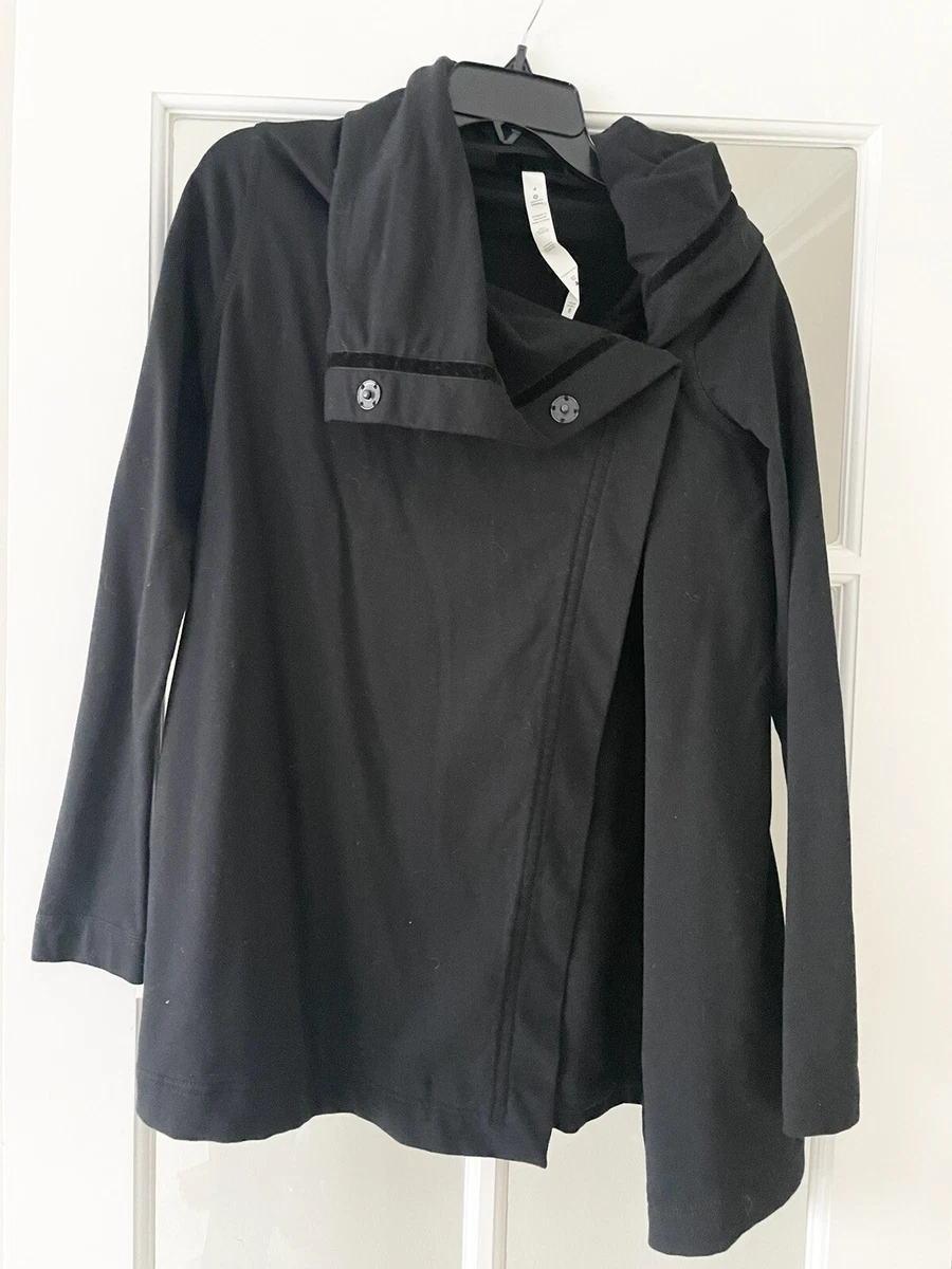 Womens black wrap sweater sales