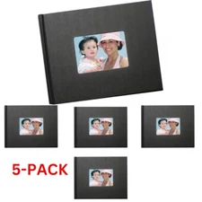5-PACK 8.5" x 11" Hard Cover Landscape  Pinchbook Hardcover Photo Books- Black