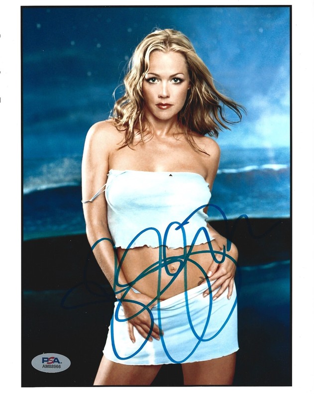 JENNIE GARTH 8X10 Photo Signed Autographed 90210 Sexy PSA/DNA COA