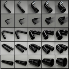 BLACK Silicone Hose Elbow Bends 45 90 135 180 Straight Degree Intercooler Pipe