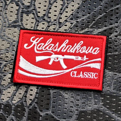 MARKENLOS Ursuz Aufnäher Patch Kalashnikov Kalashnikova Classic Militär Airsoft Gotcha Tac