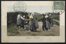 TURKEY NETHERLANDS 1916 WWI OTTOMAN POST CARD IJZENDJIKE TO GATATA VIA ISTANBUL 