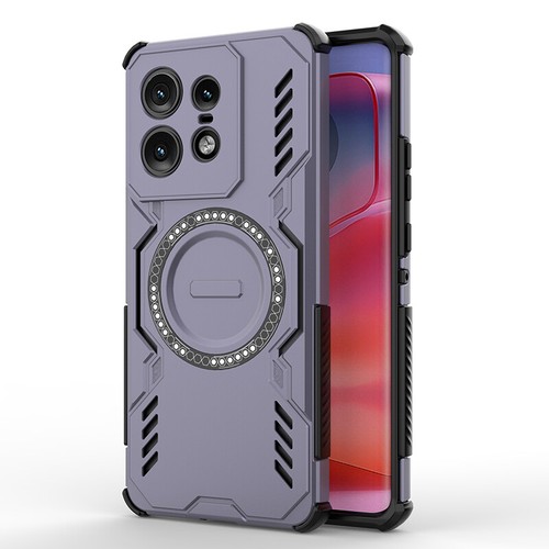 Pour Motorola Edge 50 Pro, Coque de Charge Magnétique Sans Fil Armure Hybride - Photo 15 sur 15