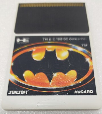Batman PC Engine Hu Card Only Tested and Works Japanese Turbografx