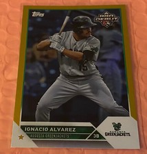 IGNACIO ALVAREZ 2023 TOPPS PRO DEBUT GOLD /50 ATLANTA BRAVES