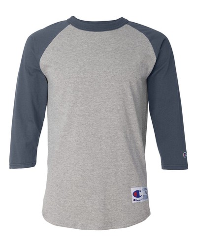 Champion Mens 3/4 Sleeve Raglan Baseball T-Shirt T137 S-3XL CLOSEOUT - Picture 11 of 53