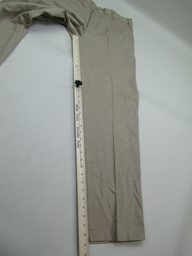 Beverly Hills Polo Club Flat Front Pants Mens 36x34 Individual Fit Tan Khaki NWT - Picture 8 of 15