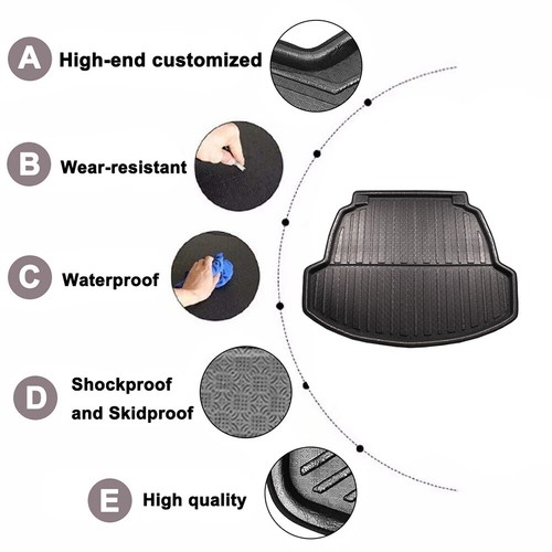 Rear Trunk Tray Cargo Boot Liner Mat For Toyota Corolla 4-Door Sedan 2019-22 20 - Picture 12 of 12