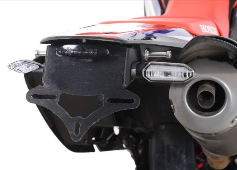 Support de plaque R&G compact Honda CRF250L pour conduite enduro et trail