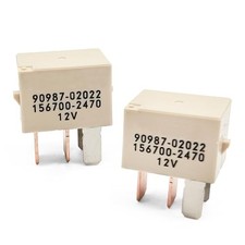 2 Pack 90987-02022 156700-2470 Automotive Relay 12VDC 30A 4-Pin for