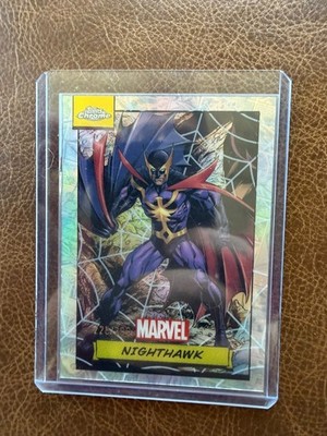 Nighthawk 2024 Topps Chrome Marvel #139 Spiderweb Refractor /399