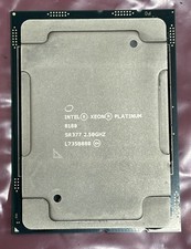 lot of 8 Intel Xeon Platinum 8180 2.50GHz 28-Core SR377 CPU Processor