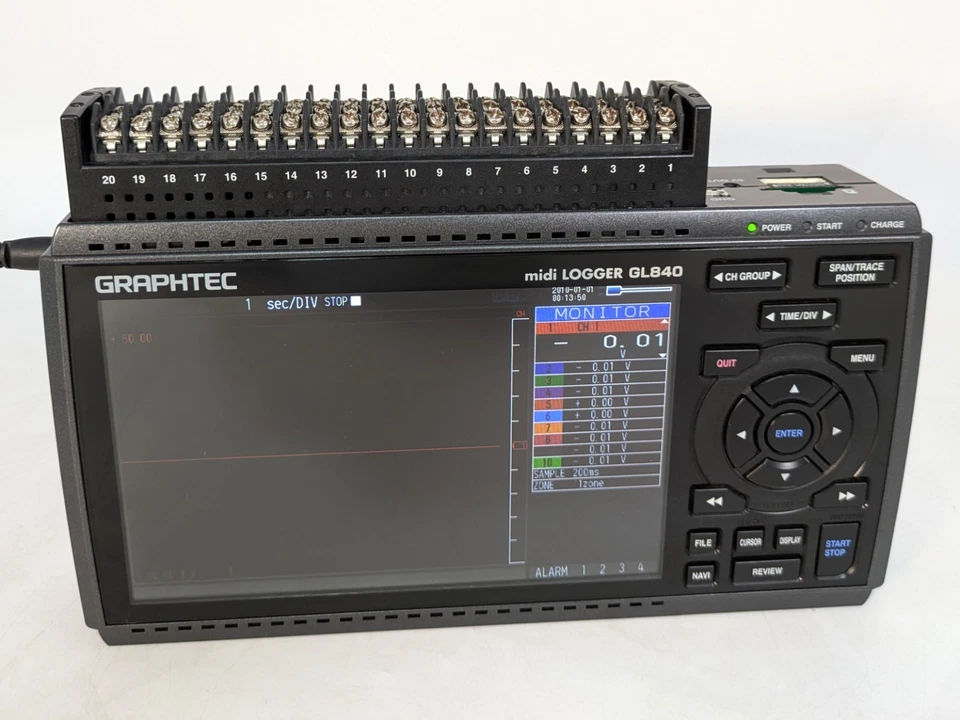 GRAPHTEC GL840 Midi Logger Multi-channel Data Logger Tested R3252 - Image 2 of 4