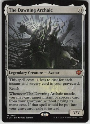 MTG The Dawning Archaic NM Secrets of Strixhaven Magic 1