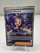 Pokémon TCG Acerola’s Mischief 165/132 Me01: Mega Evolution Ultra Rare Near Mint