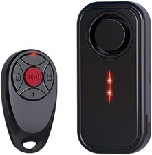 Anti-Theft Bike Alarm with Remote, 113db Wireless Vibration Motorcycle Bike A...