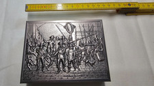 Vintage Dose 60er Zigaretten Kiste Deckel Metall Motiv Rembrandts Nachtwache Sam