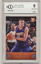 Alex Len 2013-14 Panini Graded RC Card # 177, BCCG Grading - Near Mint 9