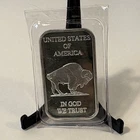 SilverTowne Indian Head Buffalo 1 Troy Ounce .999 fine silver bar.