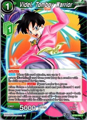 Videl, Tomboy Warrior Common Three Glorious Fighters BT30-046 NM