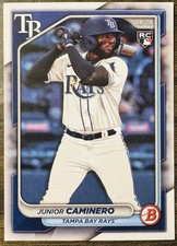 2024 Topps Bowman Baseball Junior Caminero RC #20 Tampa Bay
