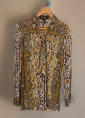 Isabel Marant Bluse ,36/38,Paisley,orange,mehrfarbig ,sehr feminin,leicht ,wow