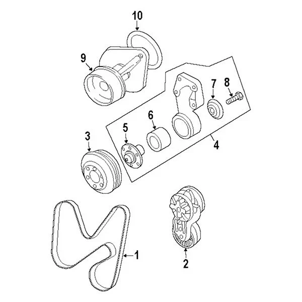 For Dodge Ram 2500 1997-2002 Mopar Engine Coolant Fan Pulley Foto 4 de 4